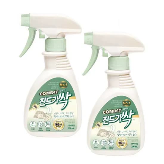 헨켈 컴배트 진드기싹 스프레이 290ml 2개