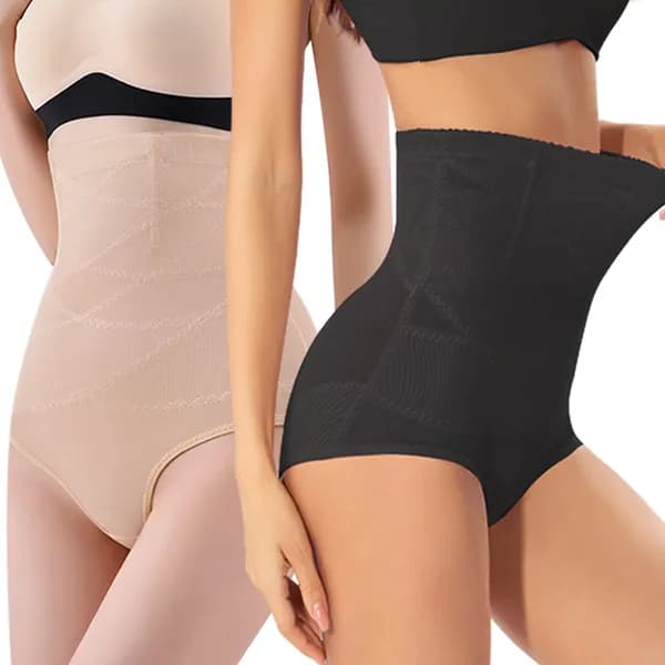 메쉬 크로스 코르셋 파워 보정거들 블랙 1P 2XL