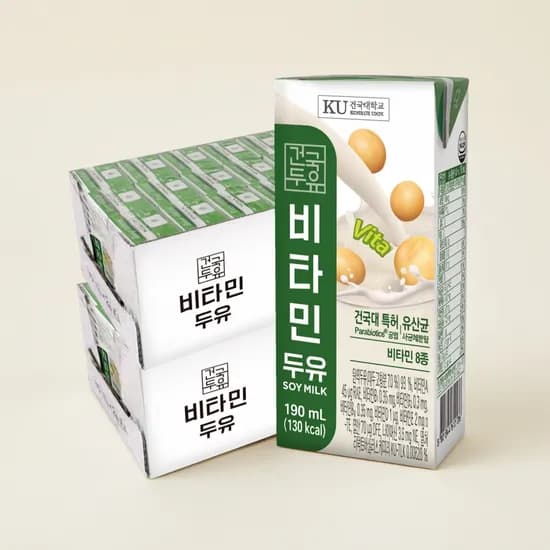 건국유업 비타민두유 190ml 48개