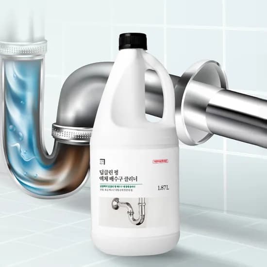 살림백서 딥클린 펑 배수구 세정제 클리너 1.87L 2개