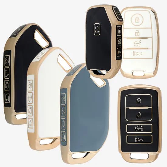 기아 TPU 스마트키 케이스 블랙 아이보리 Q타입 2개