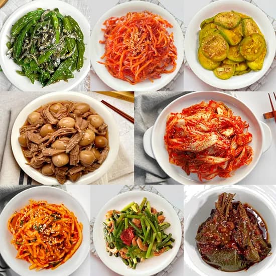 엄마손맛 가정식 수제반찬 8종 세트 1080g 1개