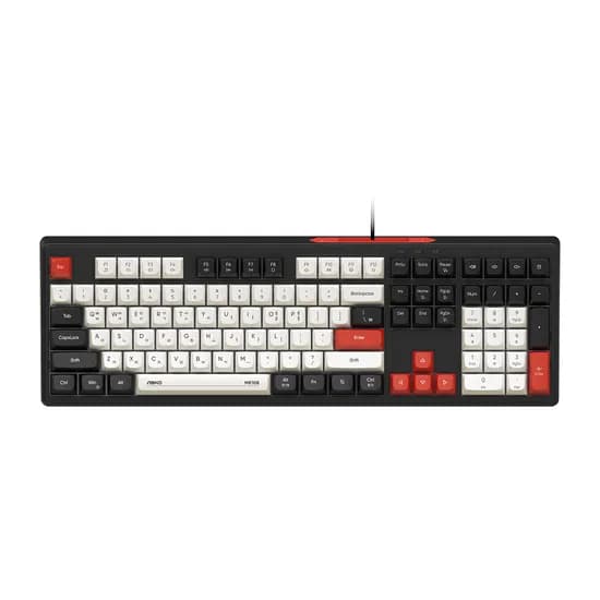 앱코 MK108 저소음 멤브레인 게이밍 키보드, 블랙, 1개