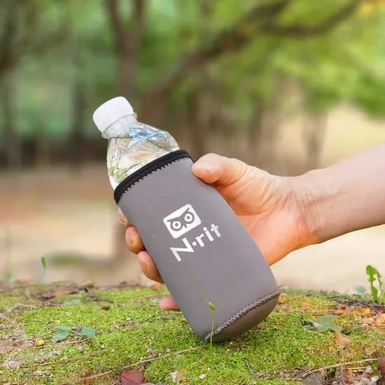 엔릿 보냉 물병 파우치, 그레이, M, 400ml, 1개