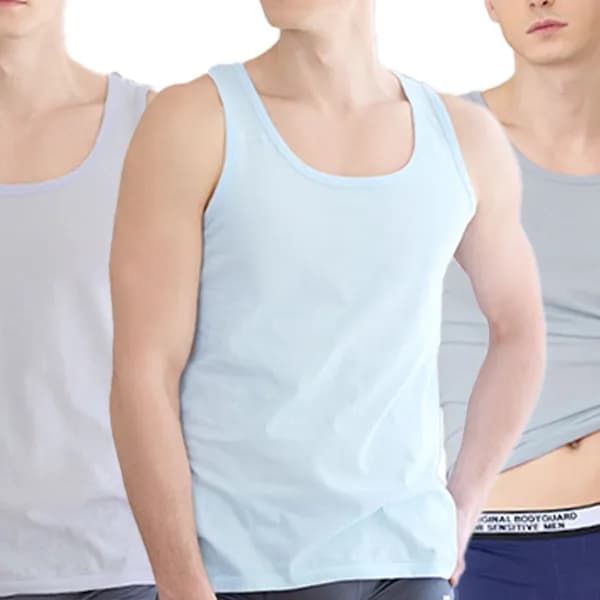제임스딘 남성 컬러 조끼 런닝 연하늘 L 3개 12,900원