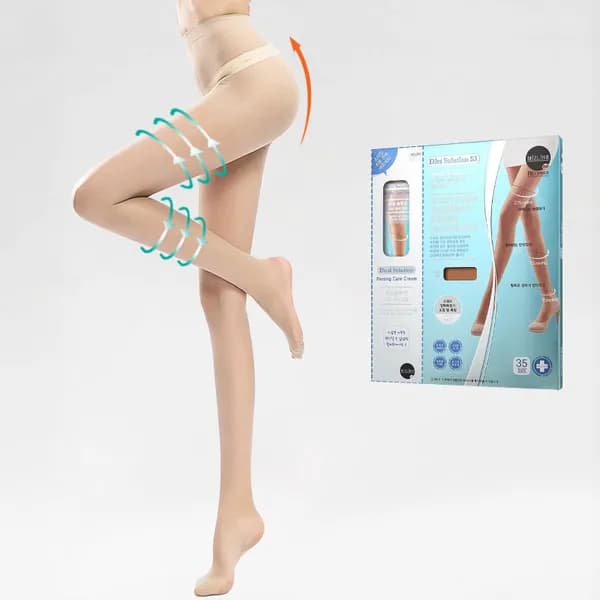 안다패션 올 풀림 방지 입체 힙업 단계적 압박 35D 기능성 메쉬 팬티 스타킹 S3, 살구, FREE, 3P