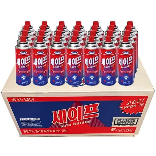 맥선세이프 휴대용 가스렌지 연료 1박스 28개 220g