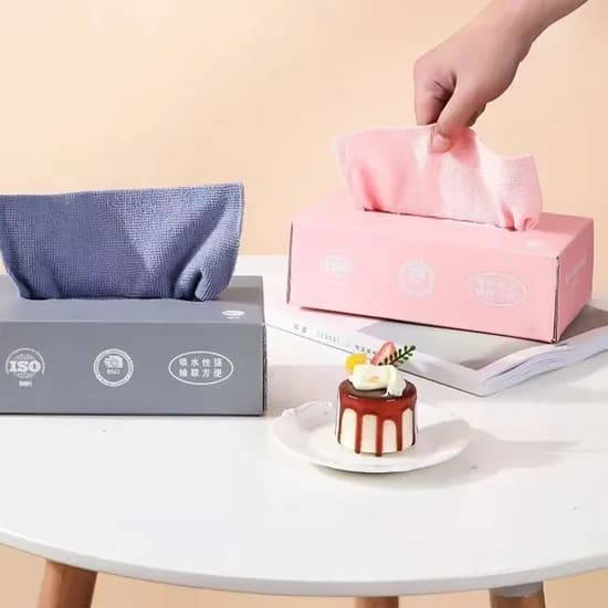 뽑아쓰는 행주티슈 벨벳행주 일회용 위생 극세사 면 부직포 걸이 WF95414, 20장