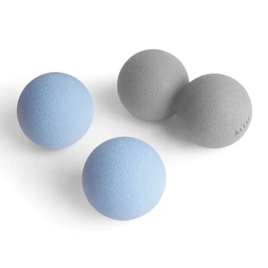 아리프 마사지 볼 세트, 싱글 2개+땅콩 1개, 스카이, 그레이, 3개