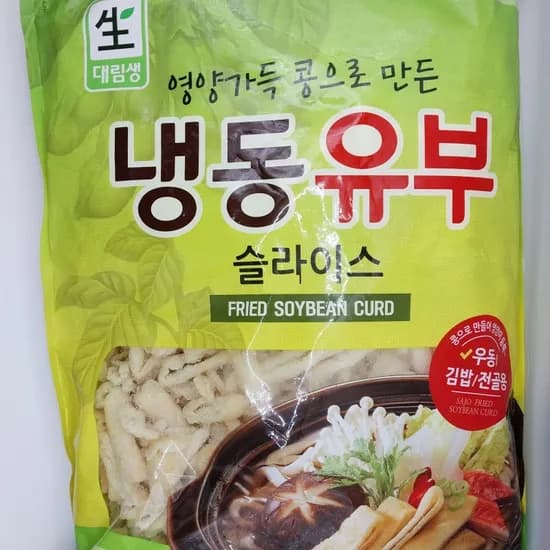 대림 냉동유부 슬라이스 1kg 1개