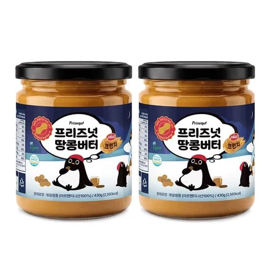 프리즈넛 피넛버터 크런치 100프로, 430g, 2개