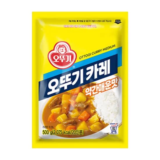 오뚜기 카레 약간매운맛 500g 1개