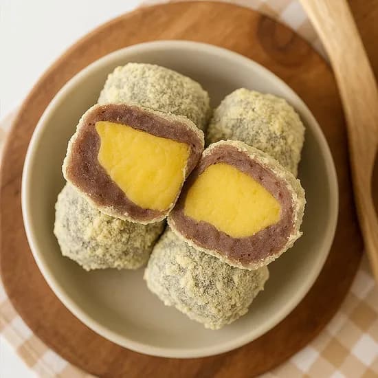 단호박앙금 가득 카스테라 흑미 찹쌀떡 50g 15개입 1박스
