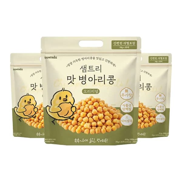 샘트리 맛 병아리콩 오리지널 400g 3개 33,900원