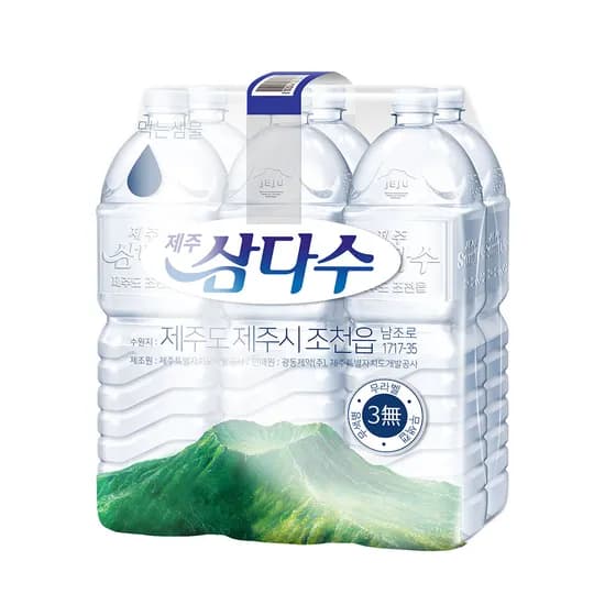 제주 삼다수, 라벨랜덤, 2L, 6개