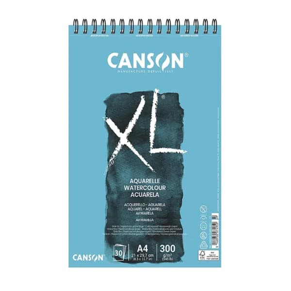 캔손 XL 워터칼라 스케치북 300g A4 30매