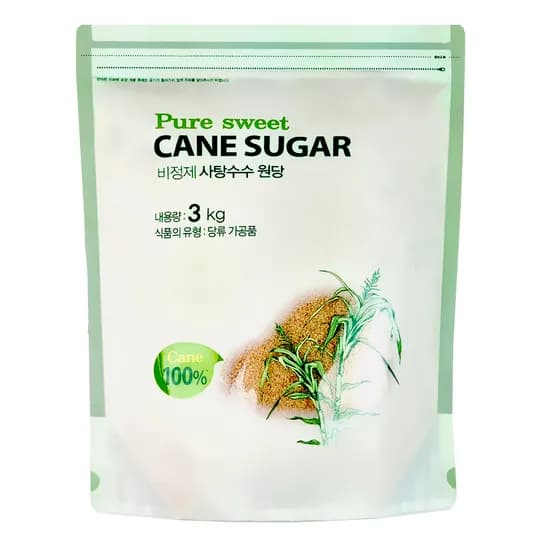퓨어스윗 비정제 사탕수수 원당, 3kg, 1개