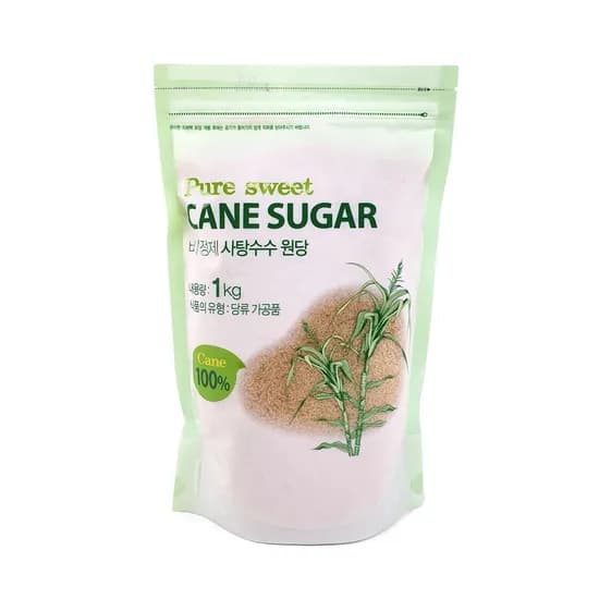퓨어스윗 비정제 사탕수수 원당 1kg 1개