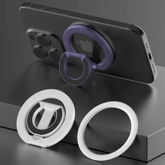 뉴클 N54 맥세이프용 양면 마그네틱 휴대폰 링 거치대, 화이트, 1개