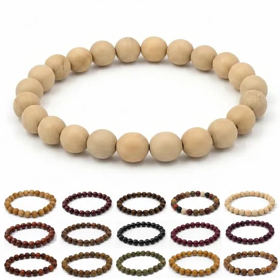프리미엄 나무 염주 팔찌 녹향목 8mm 5,900원