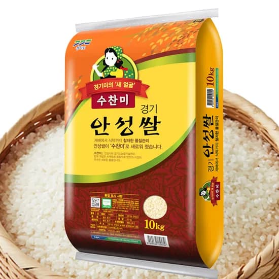 안성마춤농협 경기 안성쌀 수찬미, 특등급, 10kg, 1포