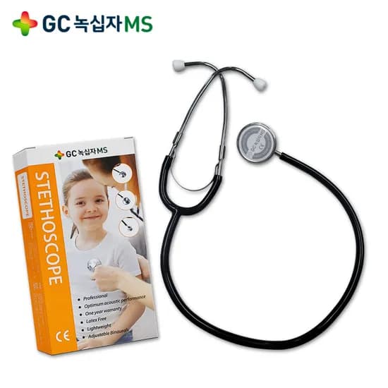 녹십자MS 기계식 단면형 청진기 HS-30A 스틸 1개