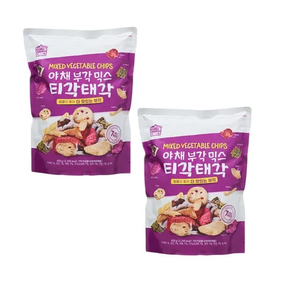 야채부각믹스 티각태각 450g 2개