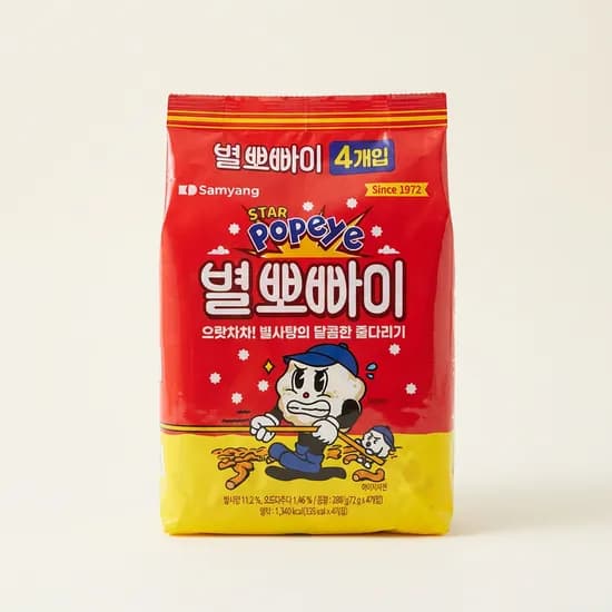삼양 별뽀빠이 72g 4개입 4개 13,880원
