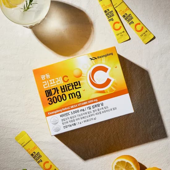 광동 리프레C 메가비타민 3000mg 90포 1박스