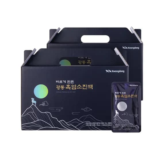 광동 바르게만든 흑염소진액 70ml 30포 2세트