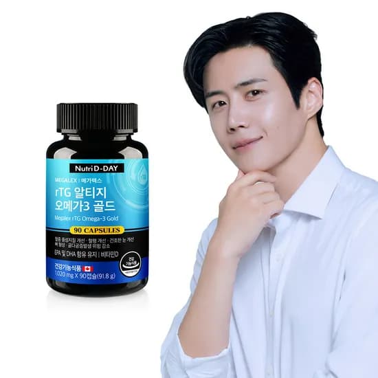 뉴트리디데이 메가렉스 rTG 알티지 오메가3 골드 1020mg 90캡슐 1개