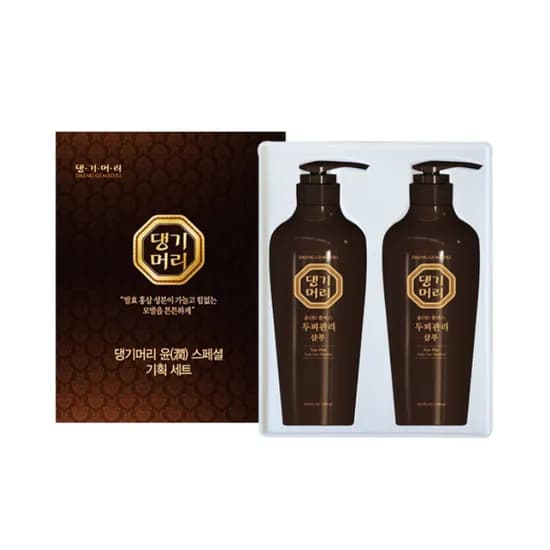 댕기머리 윤 플러스 한빛 선물세트, 샴푸, 500ml, 2개