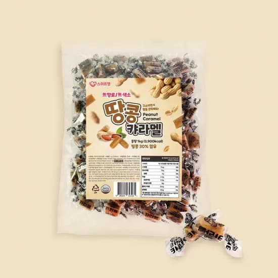 스위트영 땅콩 캬라멜 1000g 1개