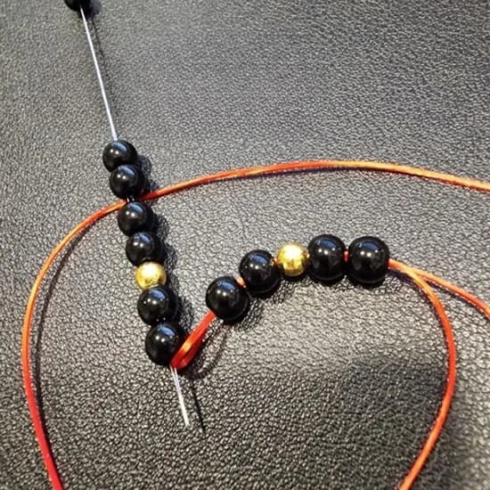 스판 줄 DIY 팔찌 목걸이 만들기 끈, 브라운, 블랙, 레드, 10m, 0.5mm