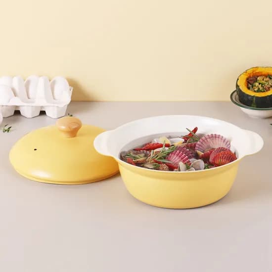 키친플라워 쿠킨 꼬꼬 경량 뚝배기 인덕션 냄비, 단일색상, 20cm, 1개