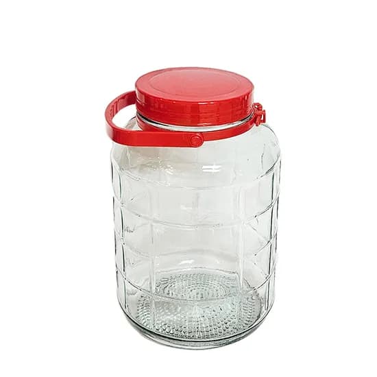 행복술술 매실통 담금주 유리병 과실주병 발효통 효소병, 5L, 1개