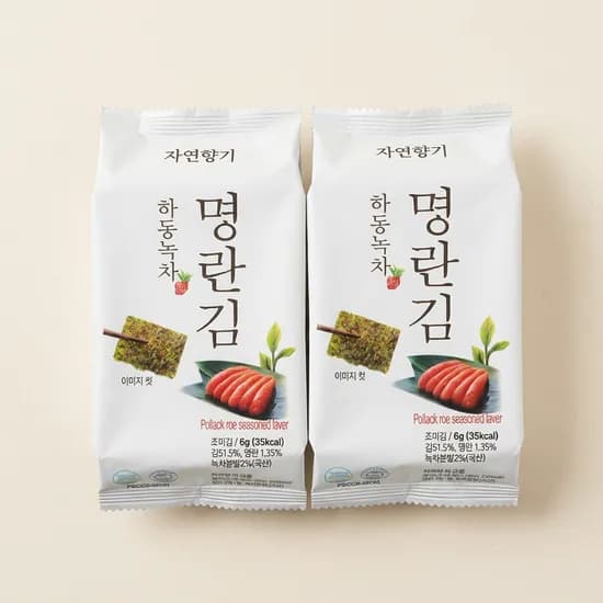 자연향기 하동녹차 명란김 6g 16봉