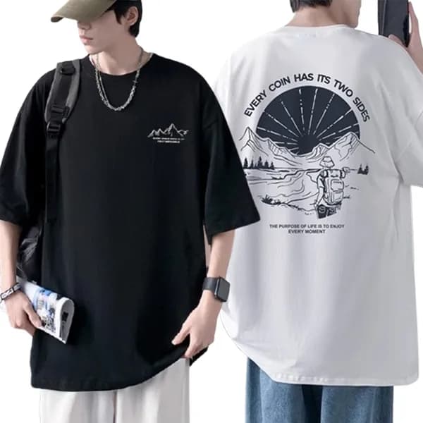 시크벤 마운틴 오버핏 반팔티 MY18 화이트 4XL