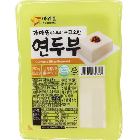 아워홈 연두부 250g 6개입 6,900원