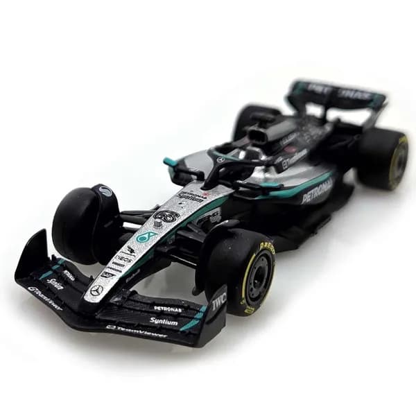 부라고 1:64 벤츠 F1 W16 조지 러셀 NO.63 미니카 다이캐스트 1개