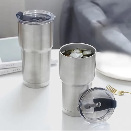 괴물텀블러, 900ml, 실버, 1개
