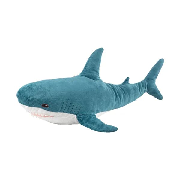 이케아 블로하이 상어 봉제인형 대형 100cm 블루 1개