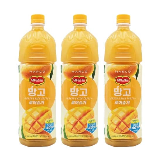 델몬트 망고 로어슈거 1.5L 3개입