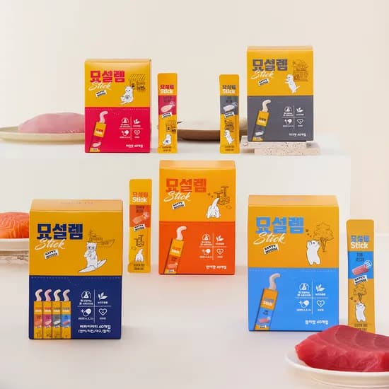 페슬러 묘설렘 스틱 고양이 습식 간식, 참치 스틱, 400g, 40개입, 1개