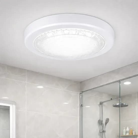 디앤케이 국산 LED 원형 직부등, 15W, 주광색(흰빛), 1개