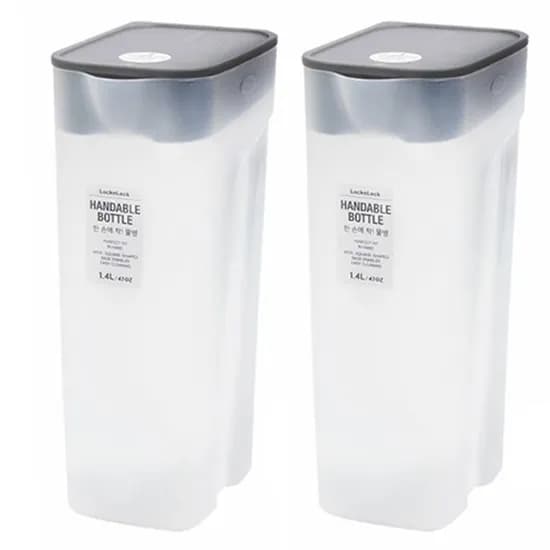 락앤락 한손에착 냉장고 물병, 그레이, 1.4L, 2개, 1개