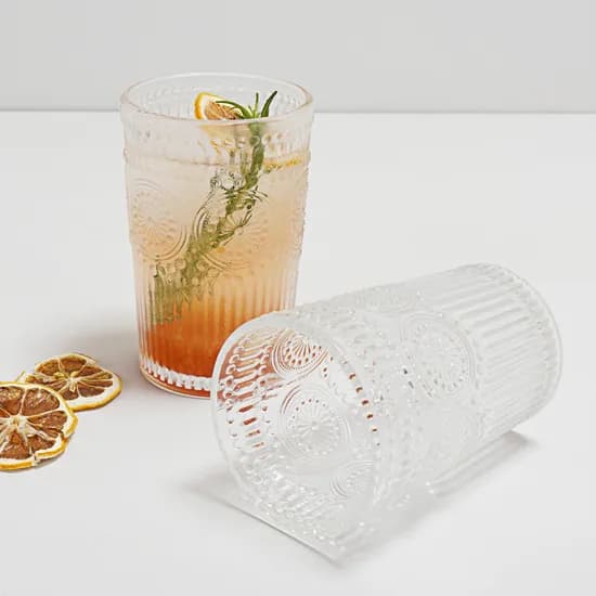인블룸 엔틱 하이볼잔 유리컵, 2P, 1세트