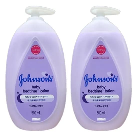 존슨즈 베드타임 베이비 로션, 500ml, 2개