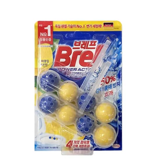 브레프 파워액티브 스파클링 레몬향 50g 8개입
