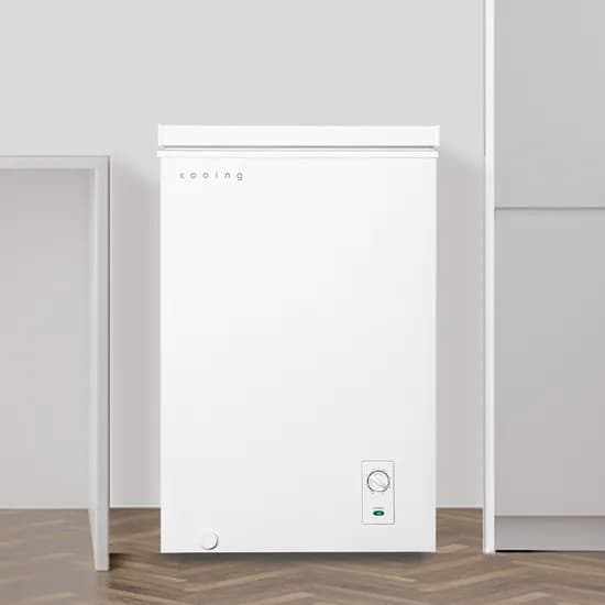 쿠잉 보존식 냉동고 FR-C080W, 78L, 미니 소형, 화이트, 1개